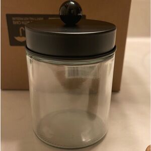 4 glasses canisters about 4”.